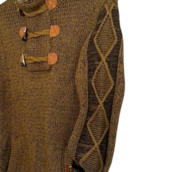 LCR Black Edition Premium Knit Men’s Size XXL 1/4 Zip 3 Button Toggles Sweater - Picture 9 of 15